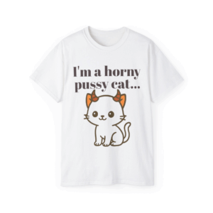 T-Shirt “I’m a horny pussy cat” – Funky Pleasure Edition